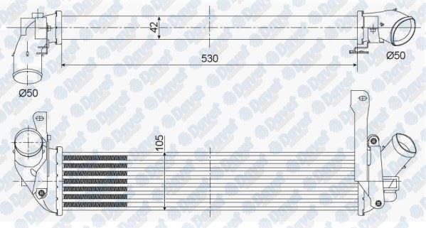 KALE 352270 Turbo Radyatoru Intercooler Renault Kangoo - Nissan Kubistar 1.5dci 98>